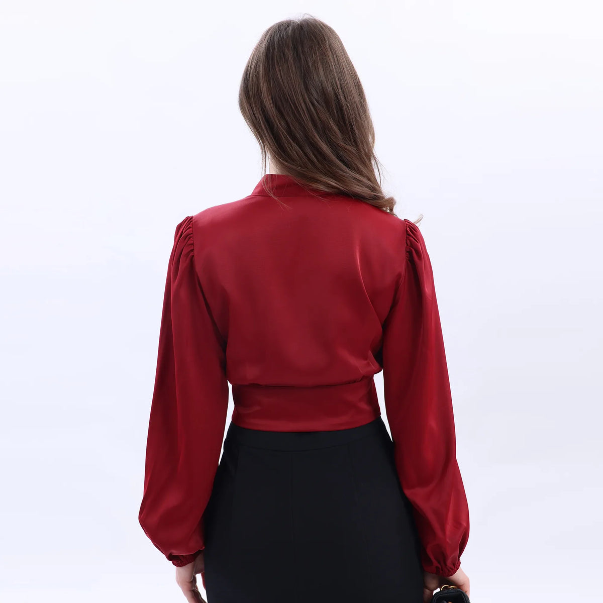 Elegant Satin Blouse For Women Image