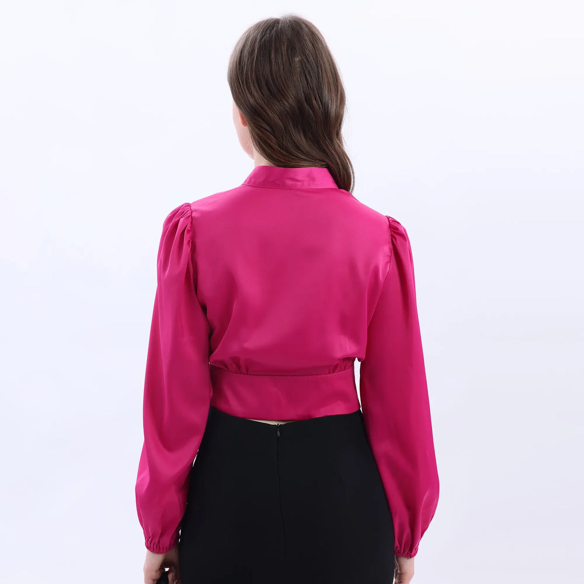 Elegant Satin Blouse For Women Image