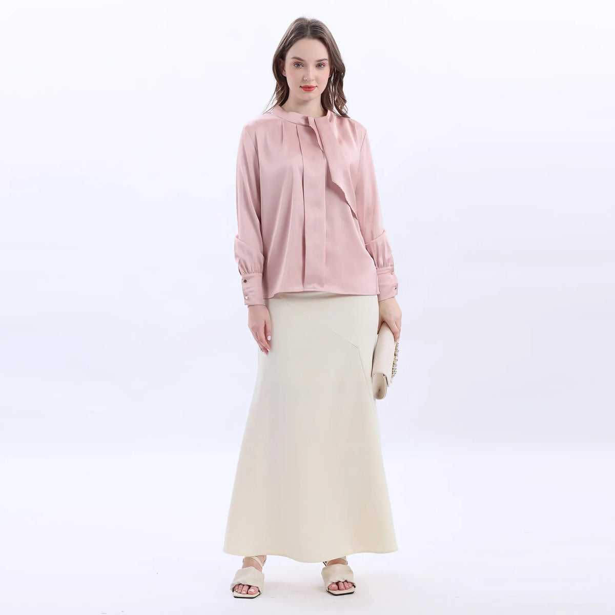 Plain Classic Blouse For Women Image