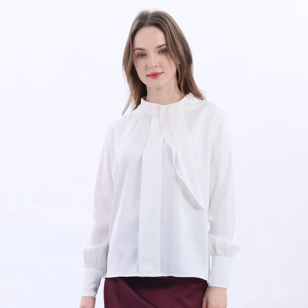 Plain Classic Blouse For Women Image