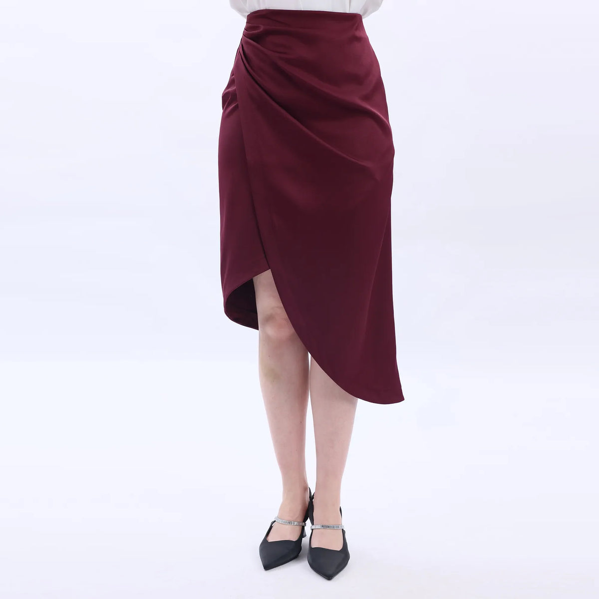 Ordinary Classic Skirt For Women Maroon Image