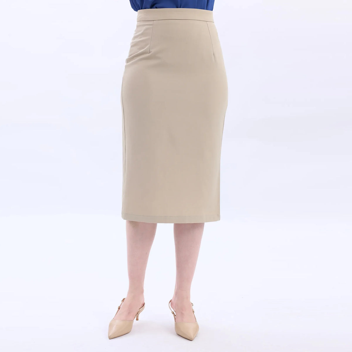 Wrap Classic Skirt For Women Beige Image