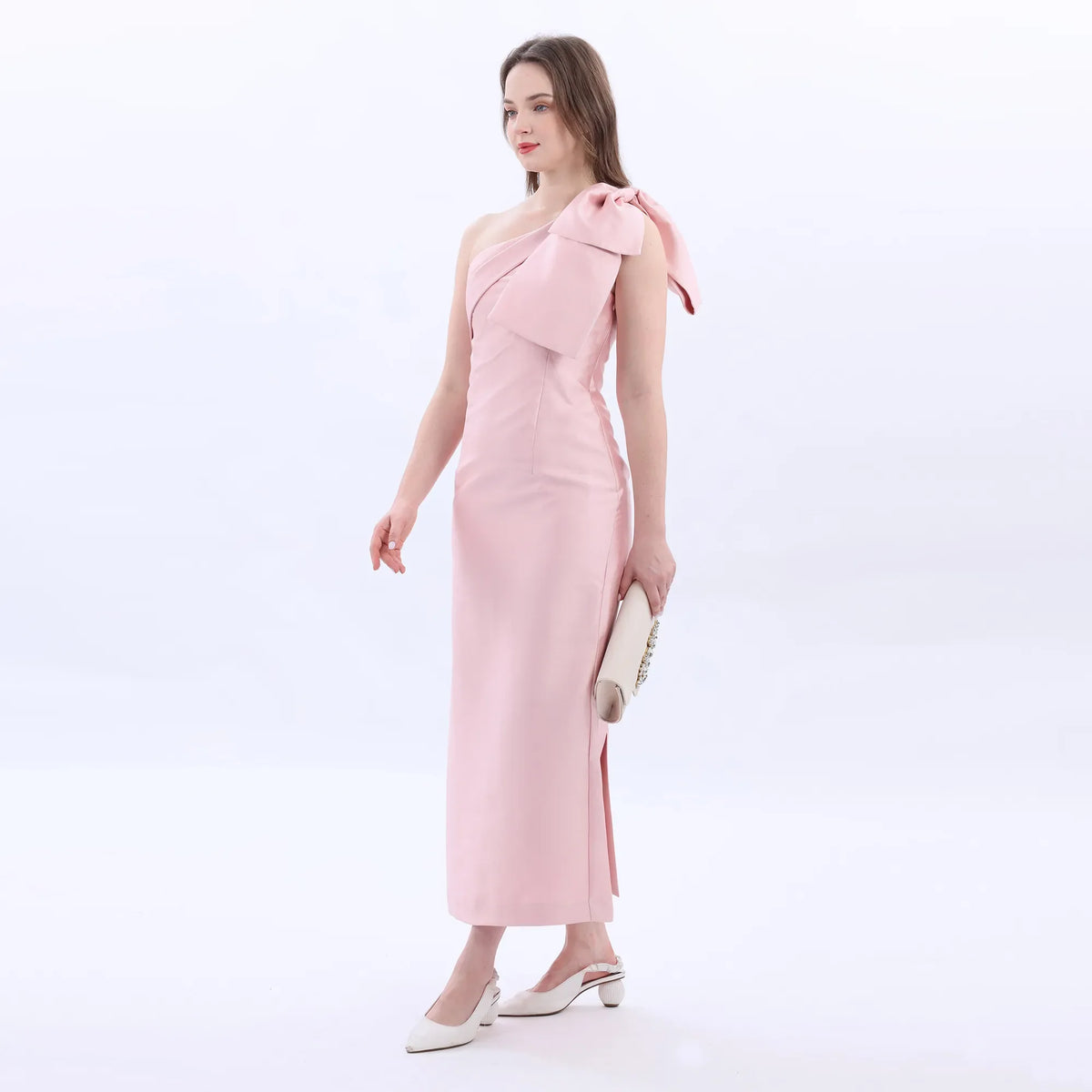 Pink Elegant Evening Dress For Women