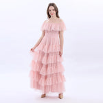 Danish Tulle Evening Dress For Women Light Pink Image