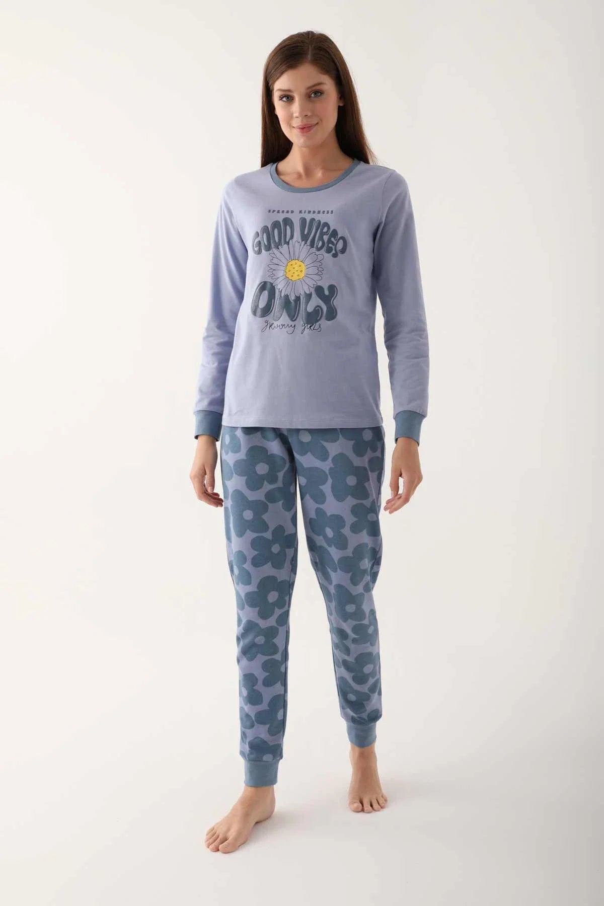 Good Vibes Pajama Set For Women