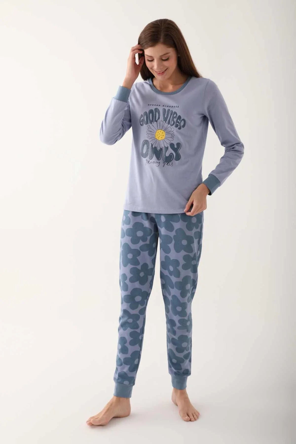 Good Vibes Pajama Set For Women