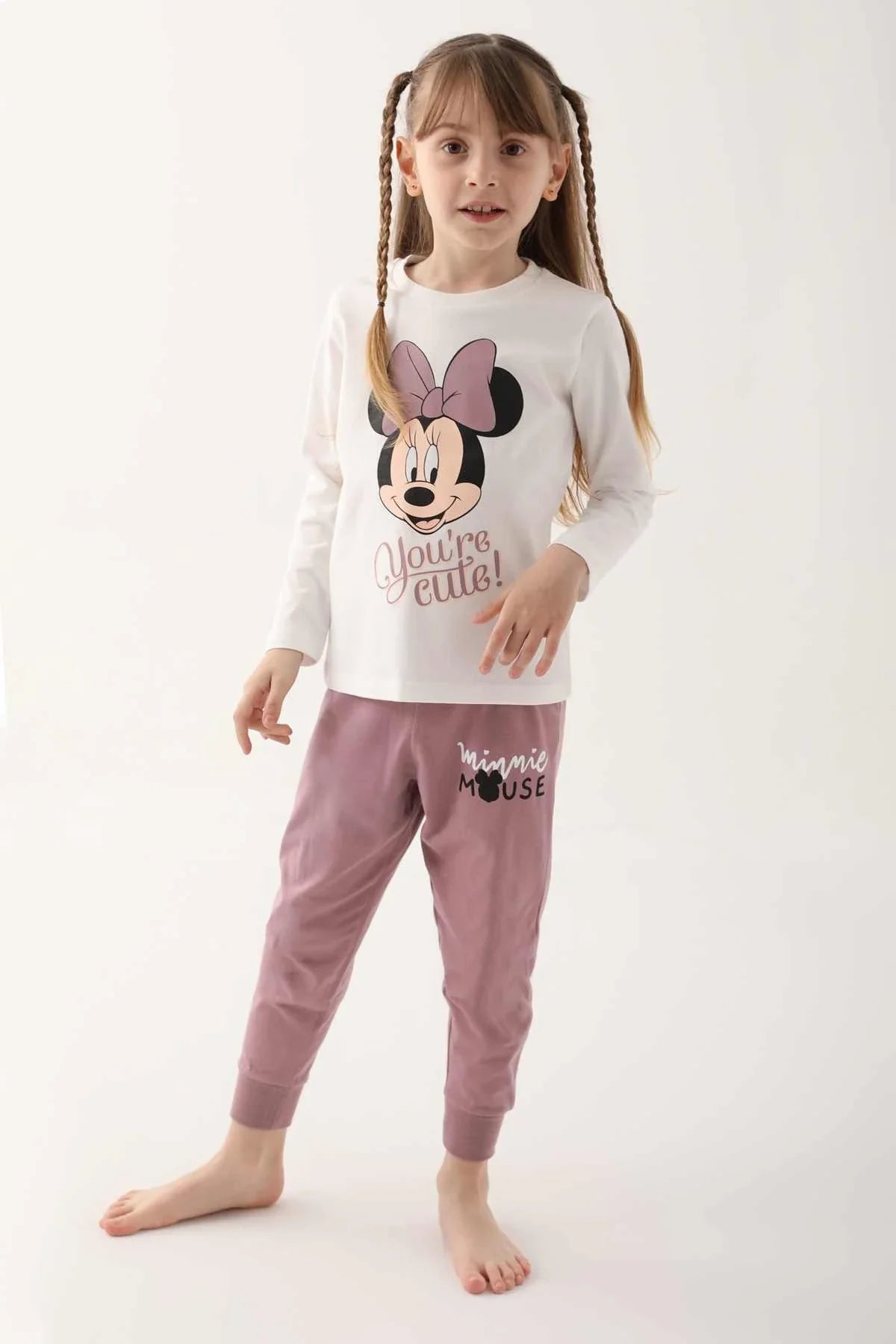 Minnie Mouse Pajama Set For Girls