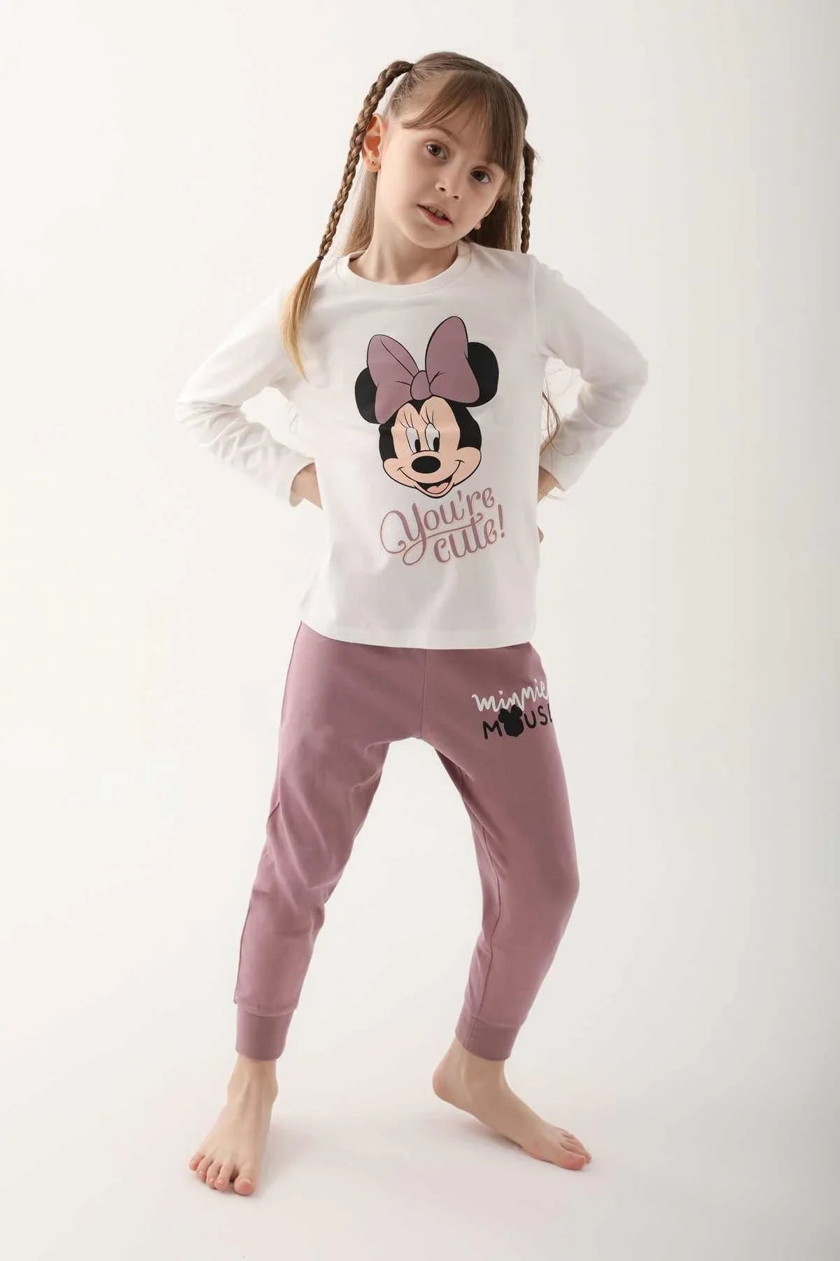 Minnie Mouse Pajama Set For Girls