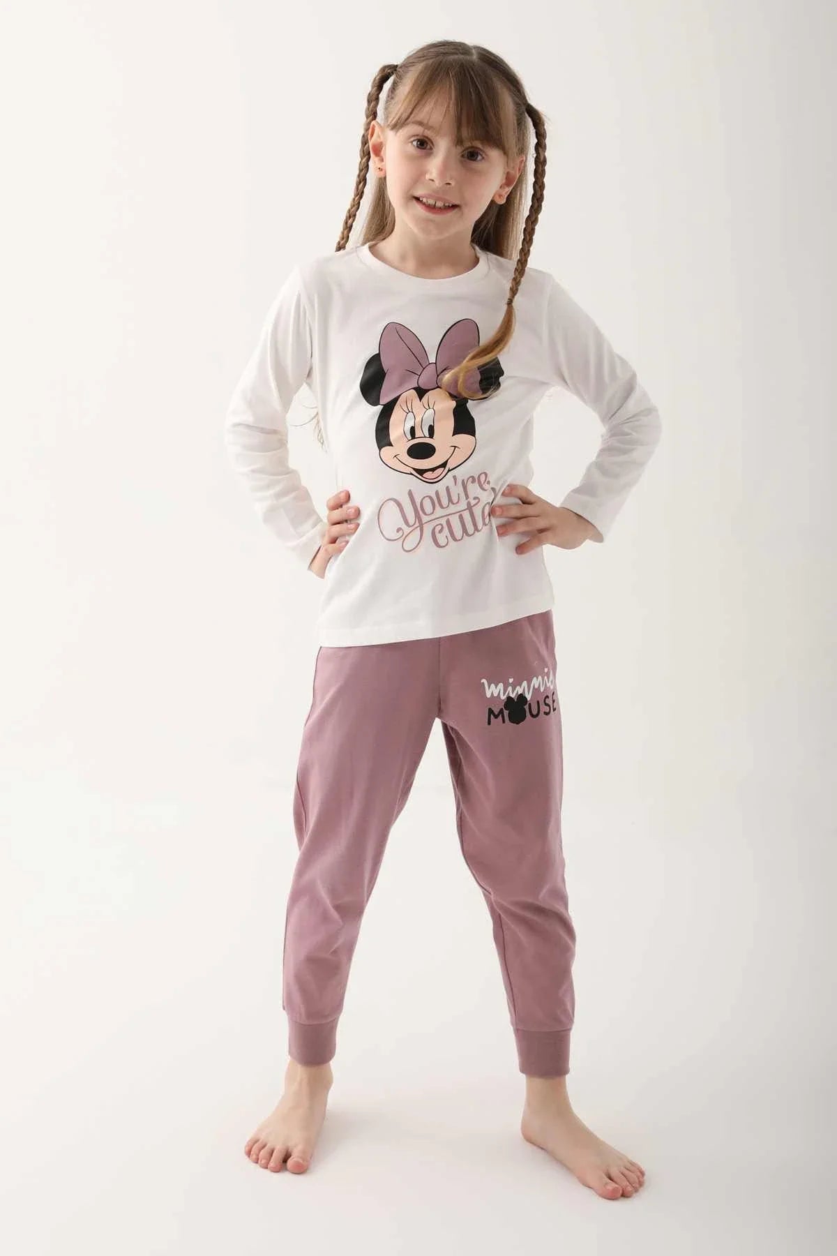 Minnie Mouse Pajama Set For Girls