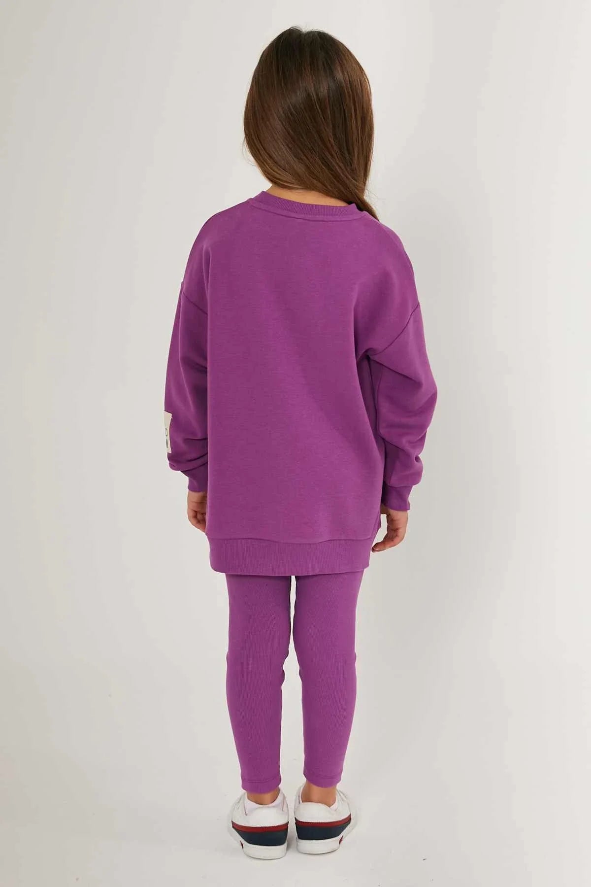 Purple Pajama Set For Girls