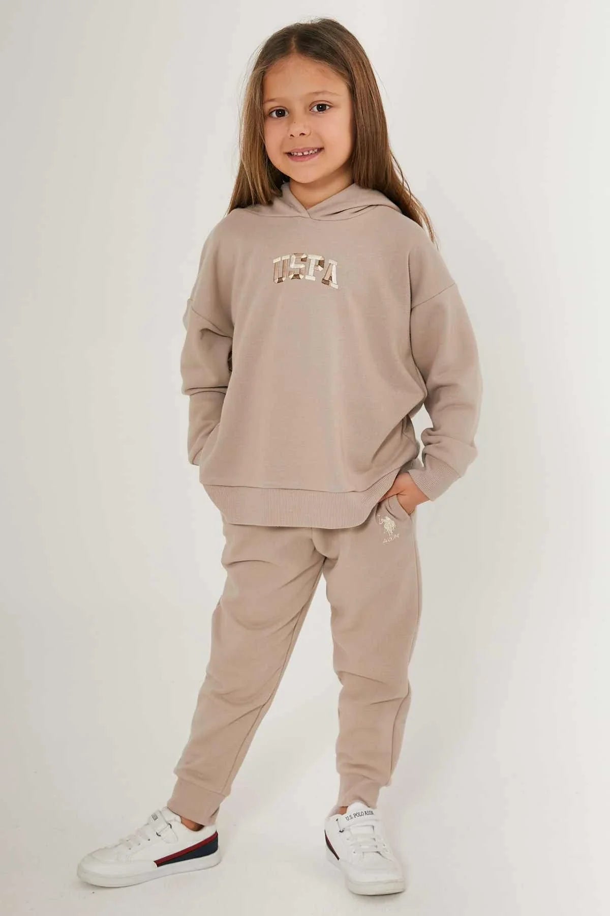 Khaki Pajama Set For Girls