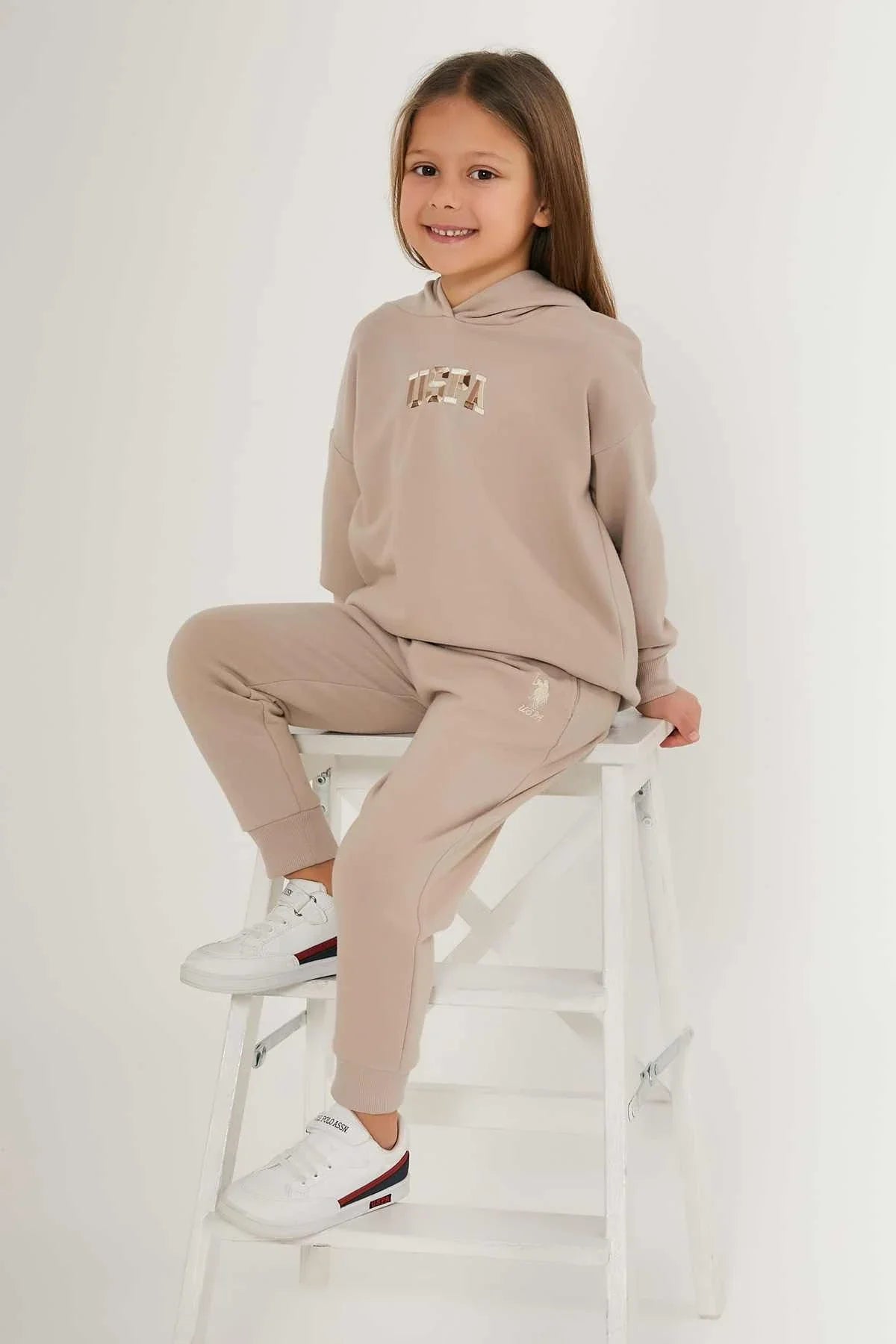 Khaki Pajama Set For Girls