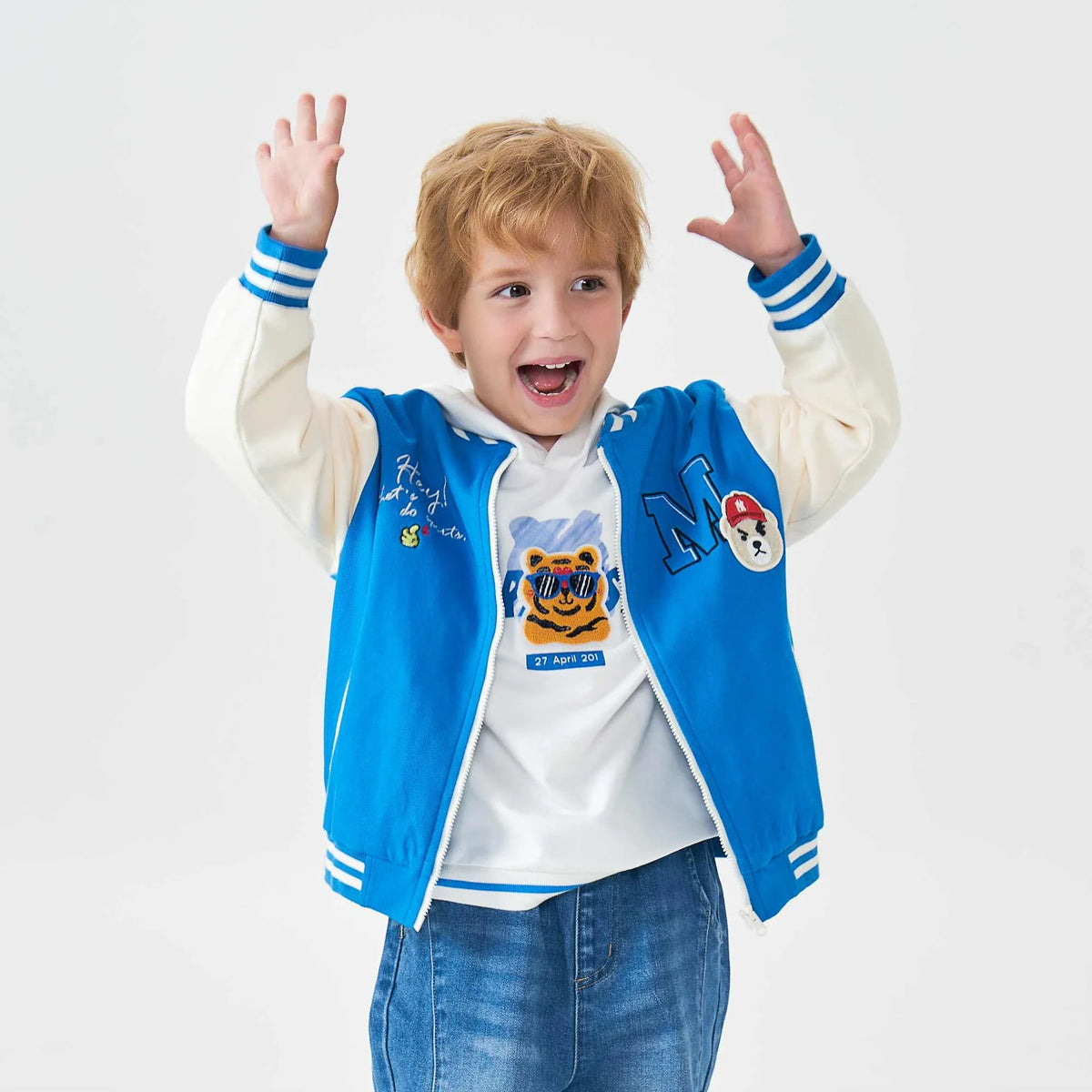 embroidery fashion jacket for boys image