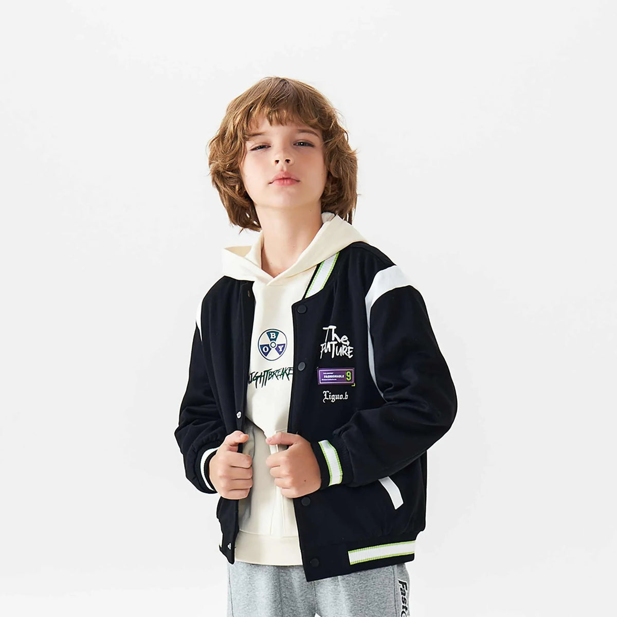 printed fashion jacket for boys image