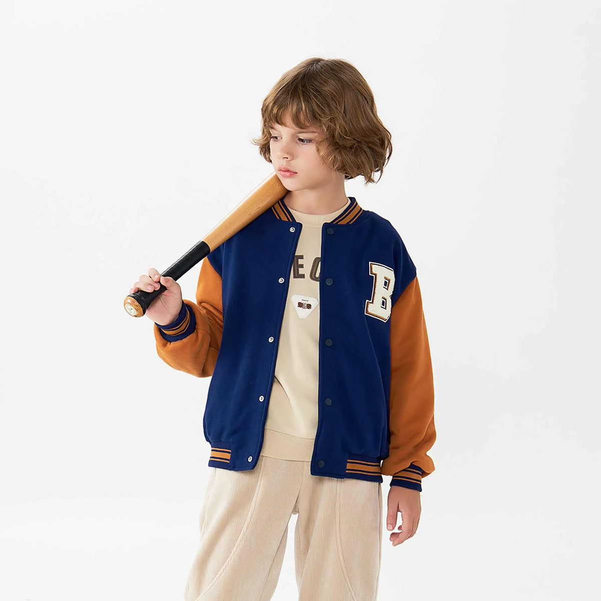 badge fashion jacket for boys image