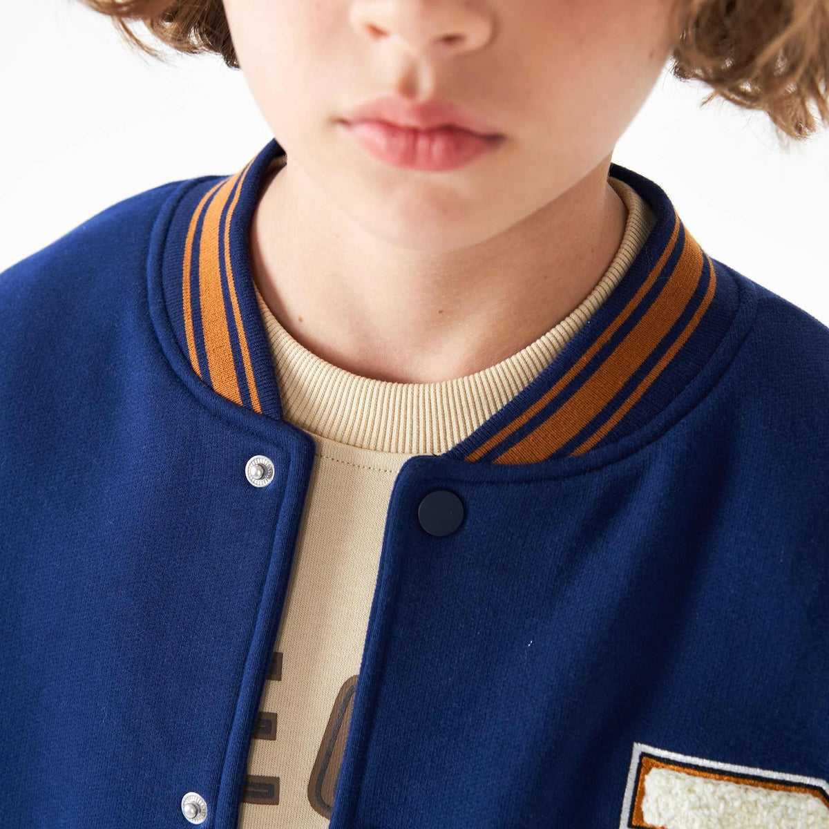 badge fashion jacket for boys image