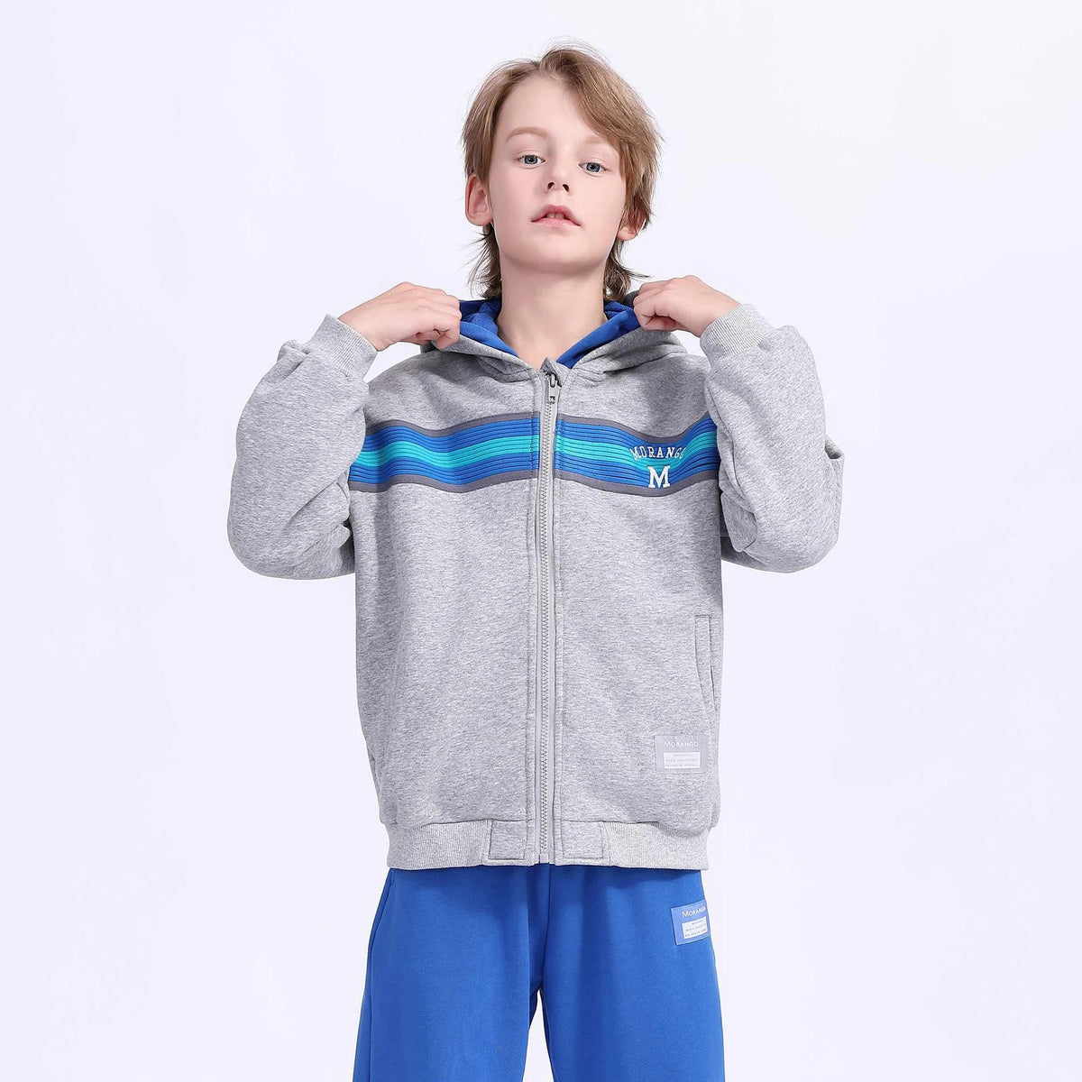 embroidery casual jacket for boys image