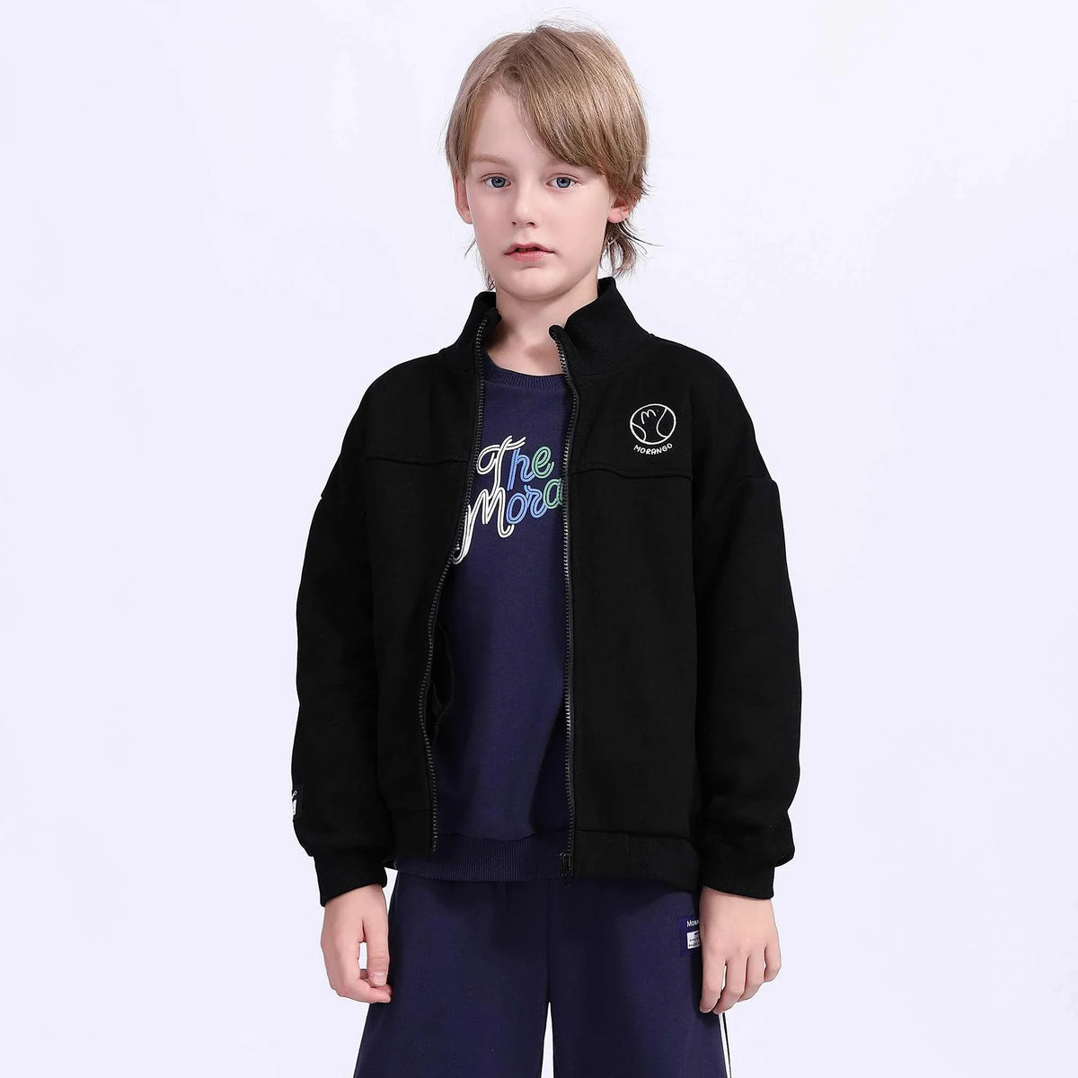 embroidery casual jacket for boys image