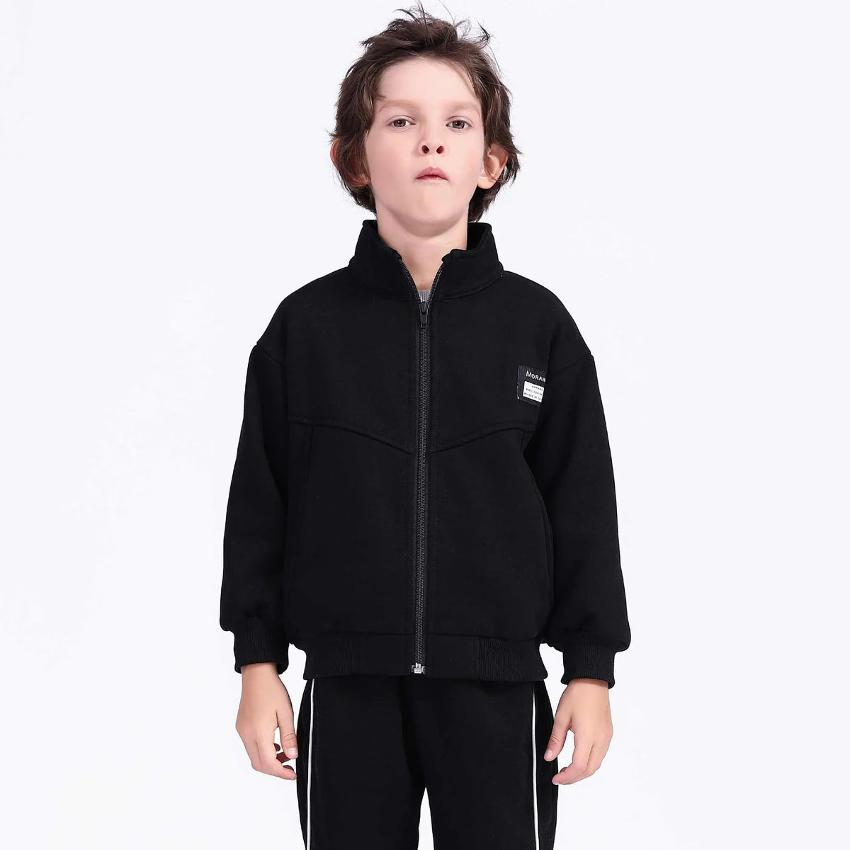 badge casual jacket for boys image