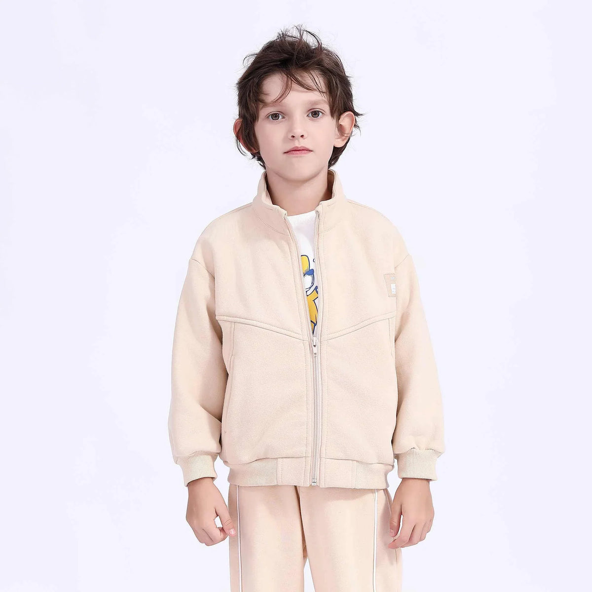 badge casual jacket for boys image