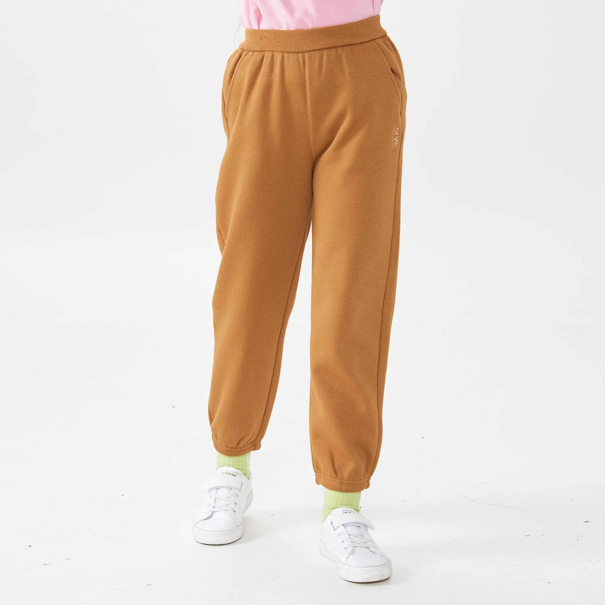 Ankle-Tied Fashion Pants For Girls 100 | 3Y Coffee 100 | 3Y,59,43,38,66.4 Image