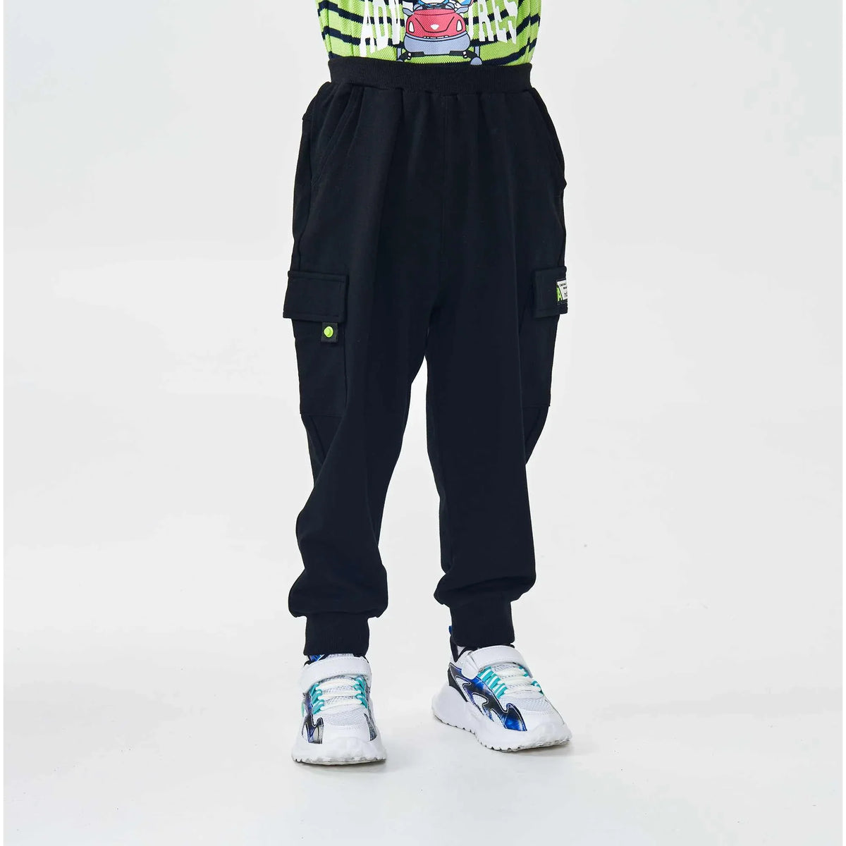 ankle tied fashion pants for boys image