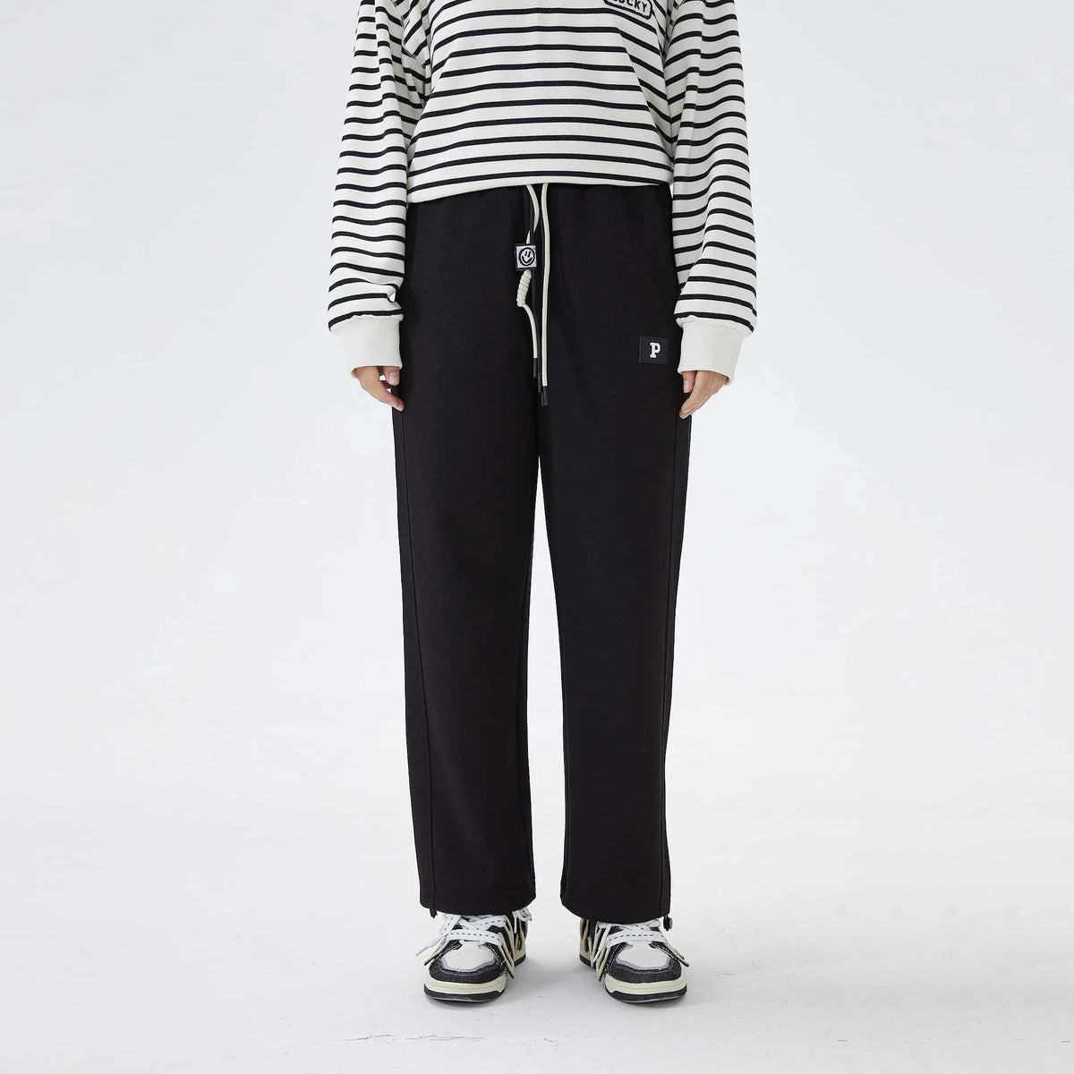 ankle tied casual pants for women image