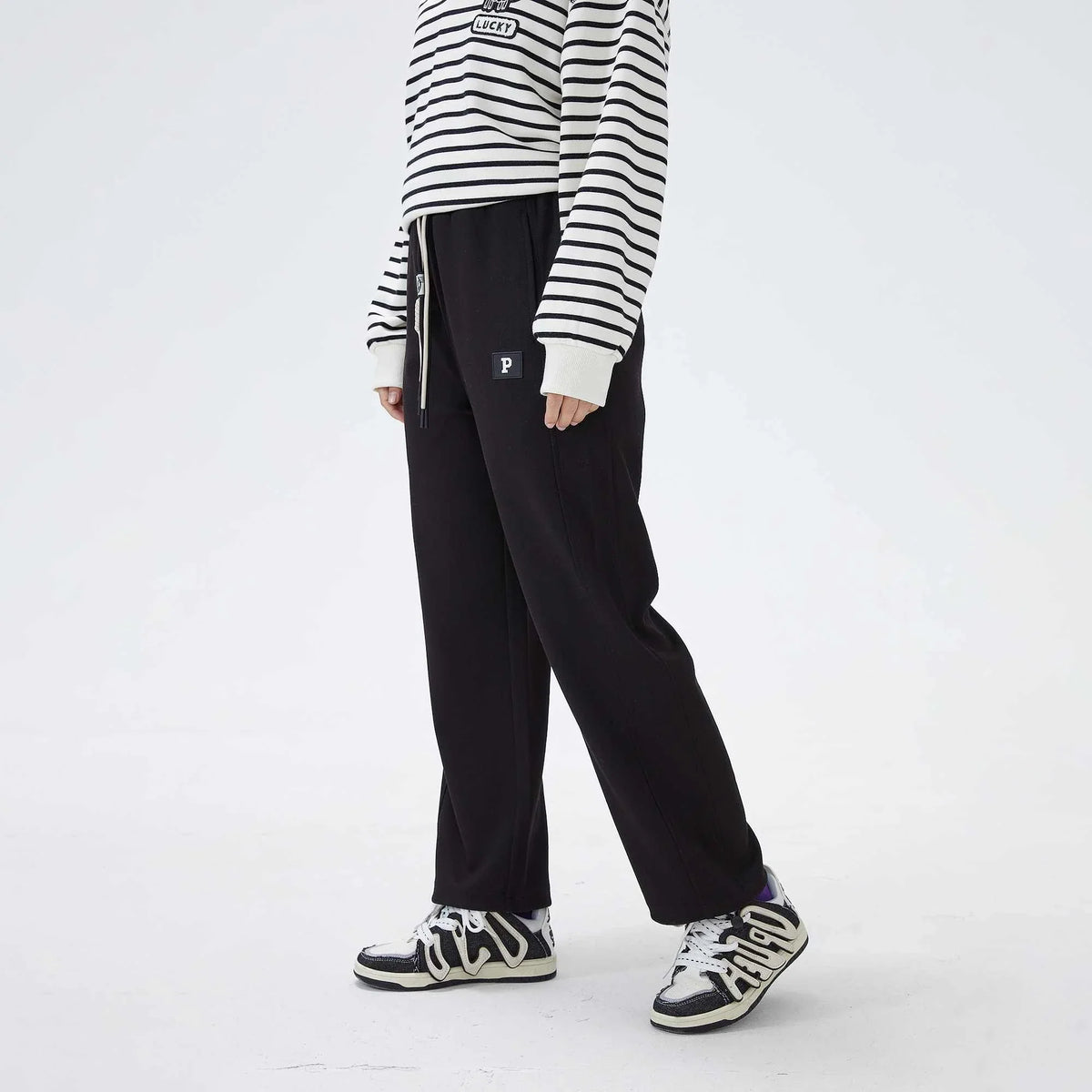 ankle tied casual pants for women image