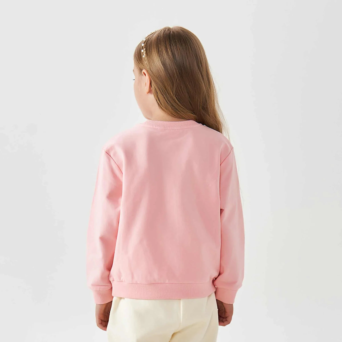 Color-Blocked Fashion Pullover For Girls