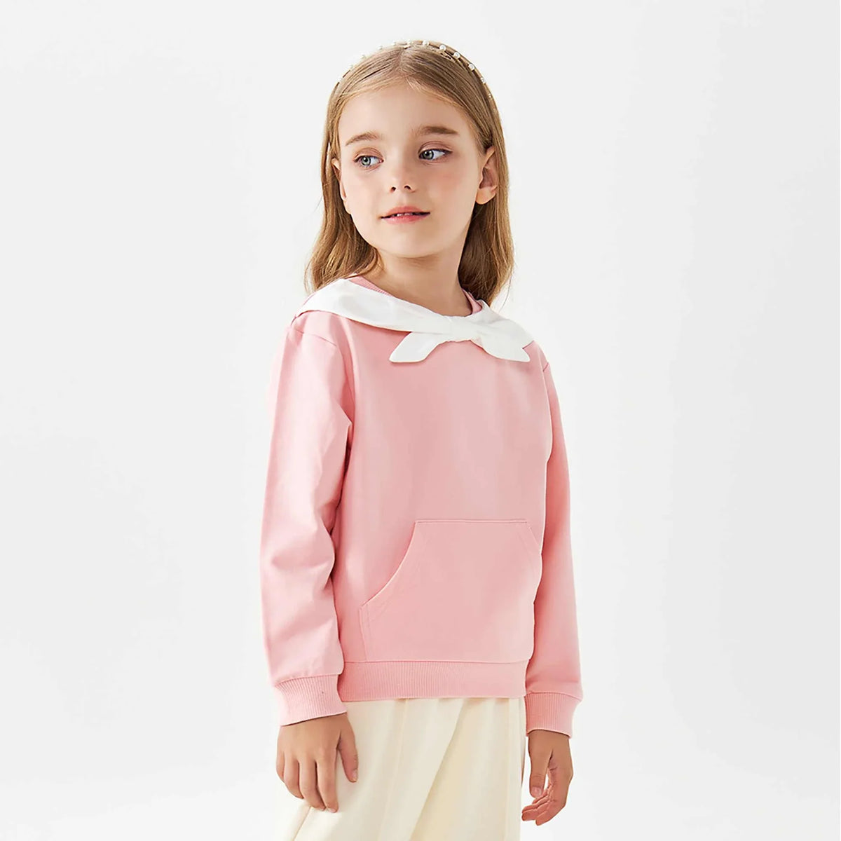 Color-Blocked Fashion Pullover For Girls