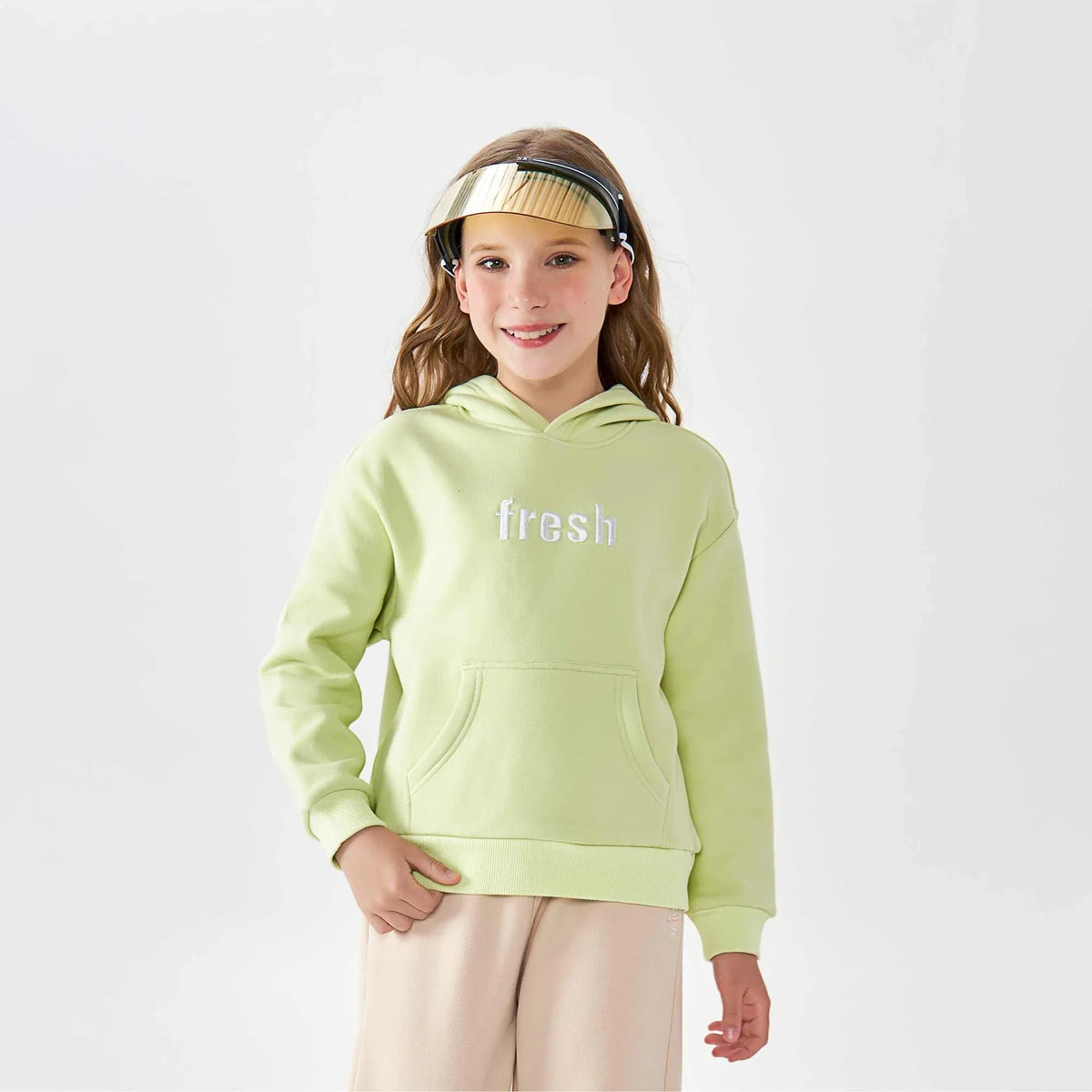 embroidery fashion pullover for girls image