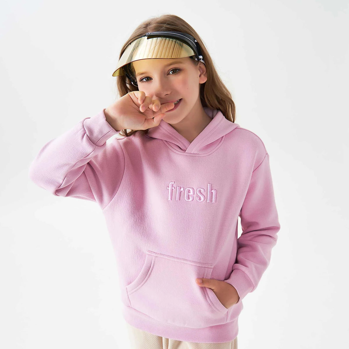 embroidery fashion pullover for girls image