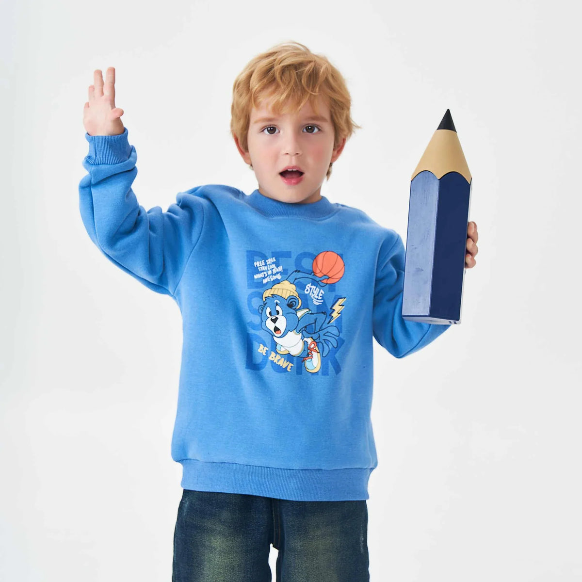 printed fashion pullover for boys image