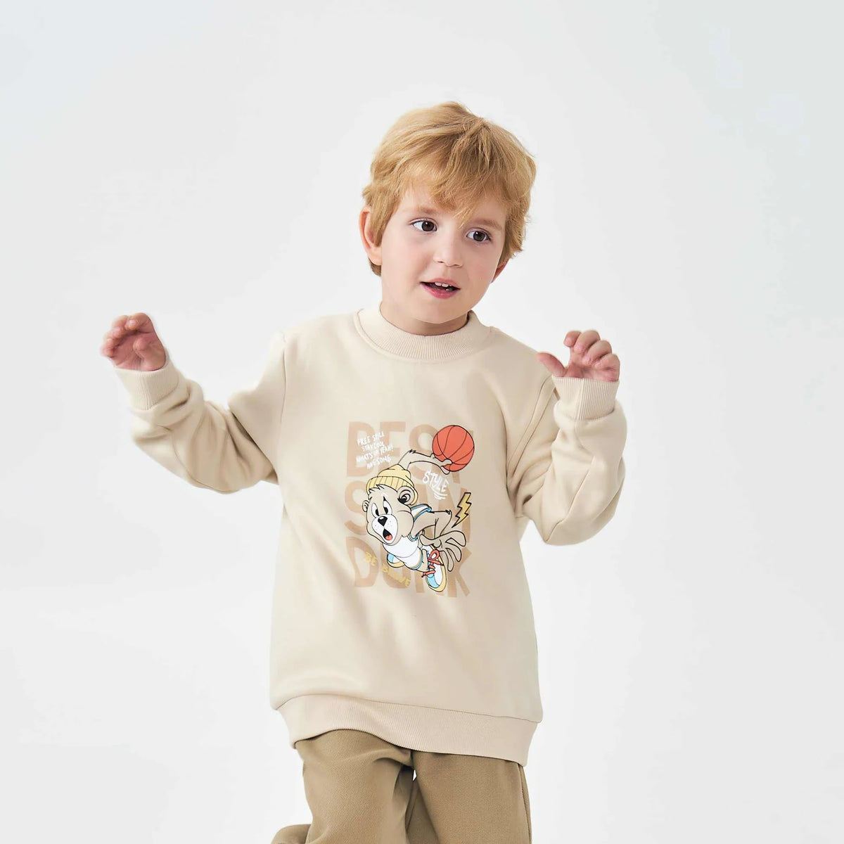 printed fashion pullover for boys image