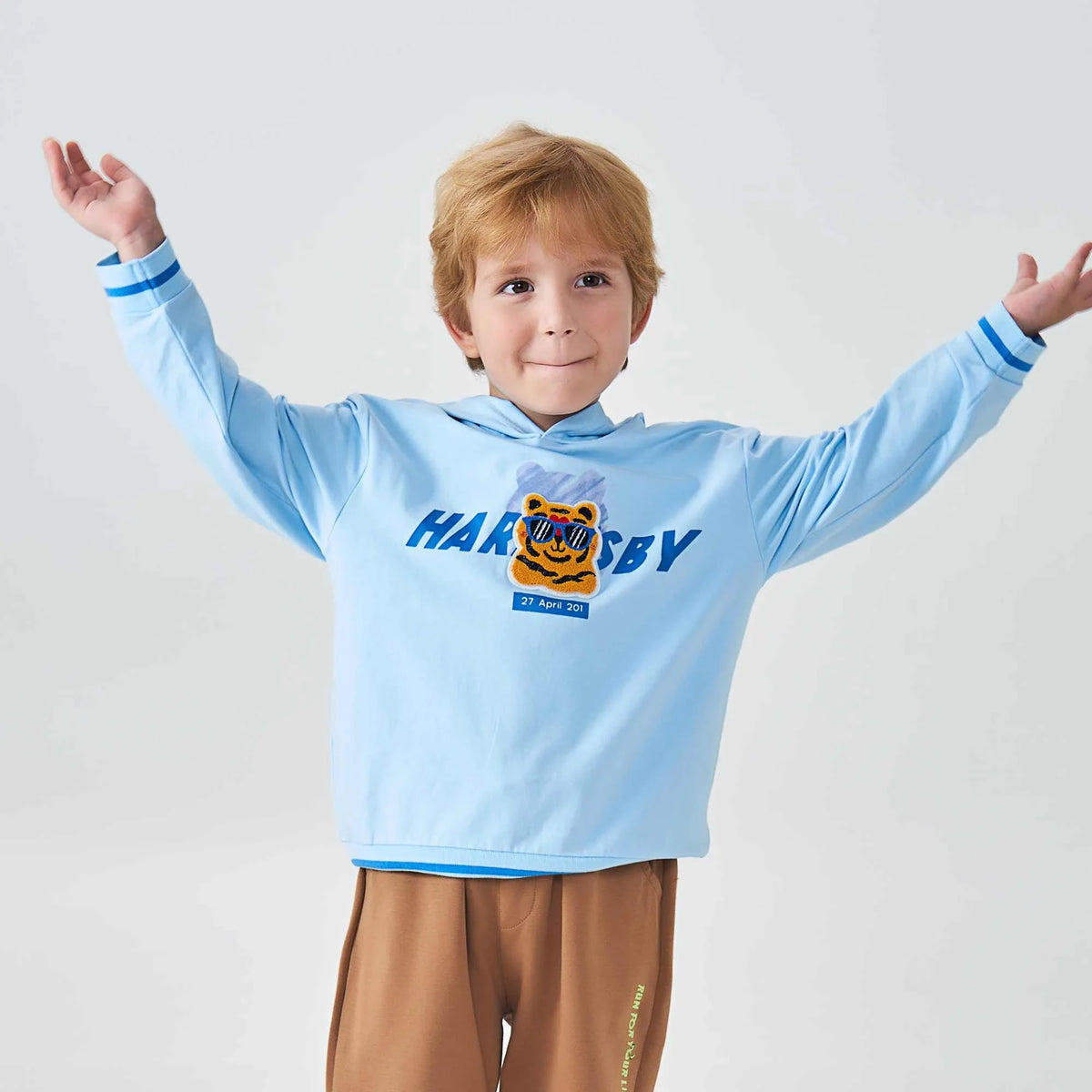 Printed Fashion Pullover For Boys 90 | 24M Light Blue 90 | 24M,38.5,67,31, Image