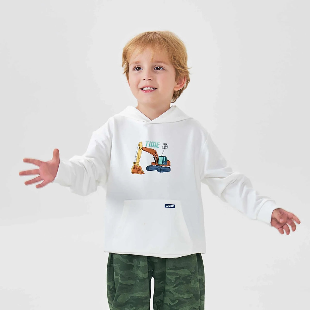 Printed Fashion Pullover For Boys 90 | 24M White 90 | 24M,38,65.6,32, Image