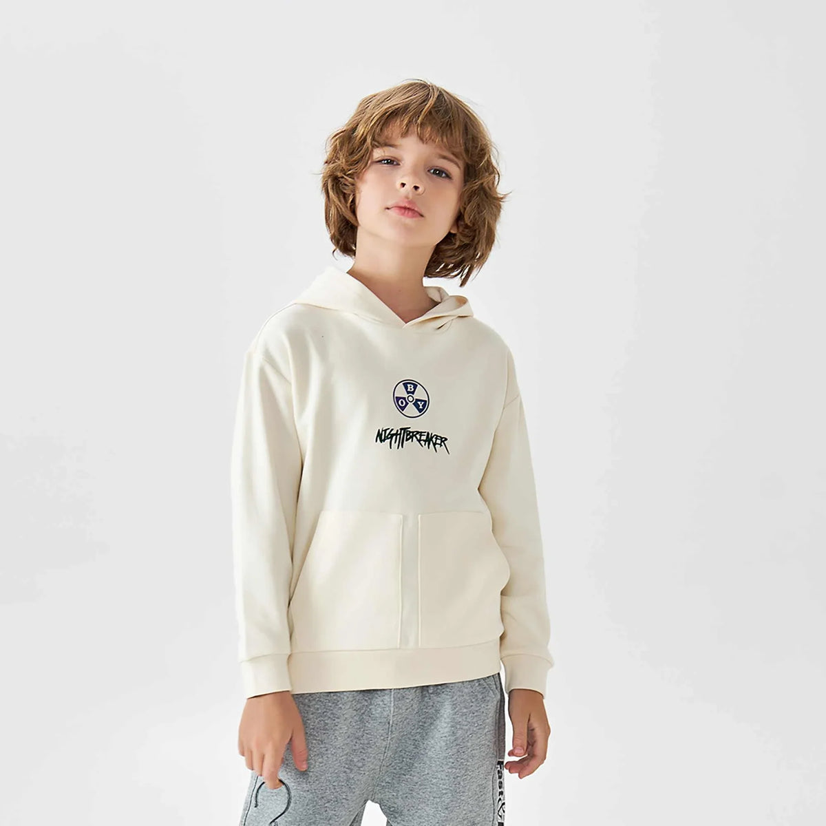 Printed Fashion Pullover For Boys 100 | 3Y Beige 100 | 3Y,42.1,70.4,32, Image