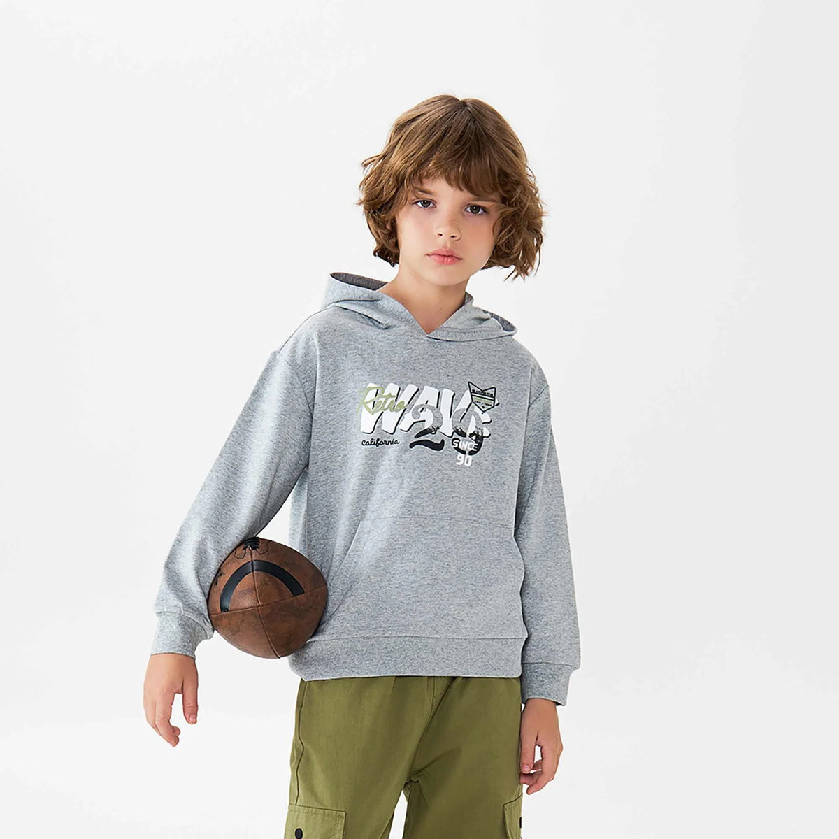 Printed Fashion Pullover For Boys 100 | 3Y Gray 100 | 3Y,40.1,73.2,32, Image