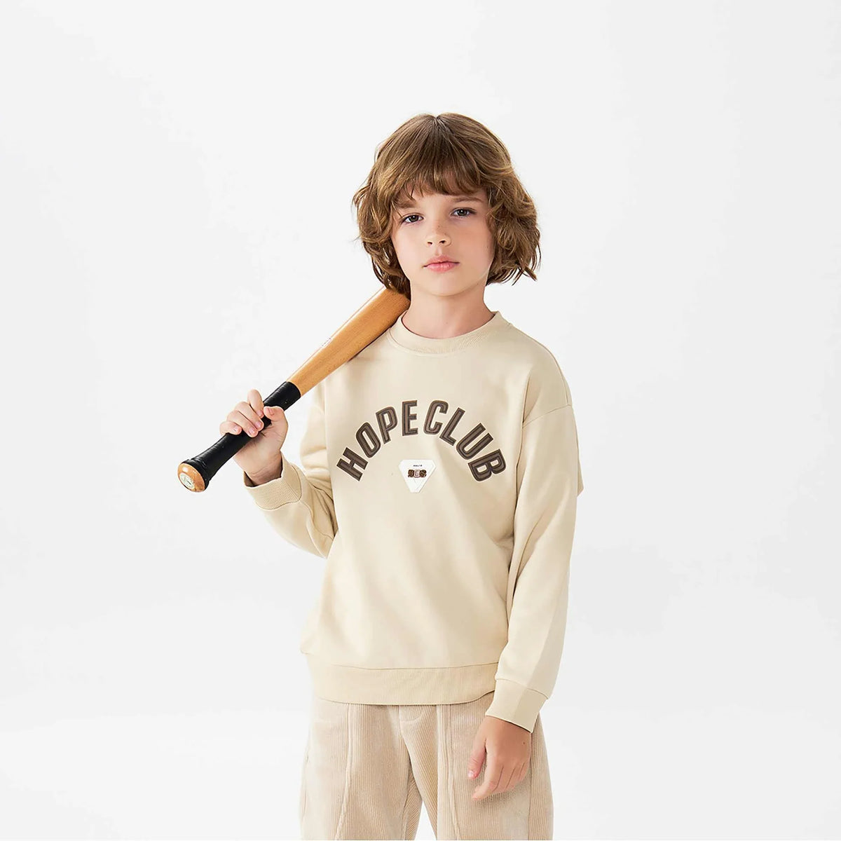 Printed Fashion Pullover For Boys 100 | 3Y Dark Beige 100 | 3Y,42.1,79.4,31.5, Image