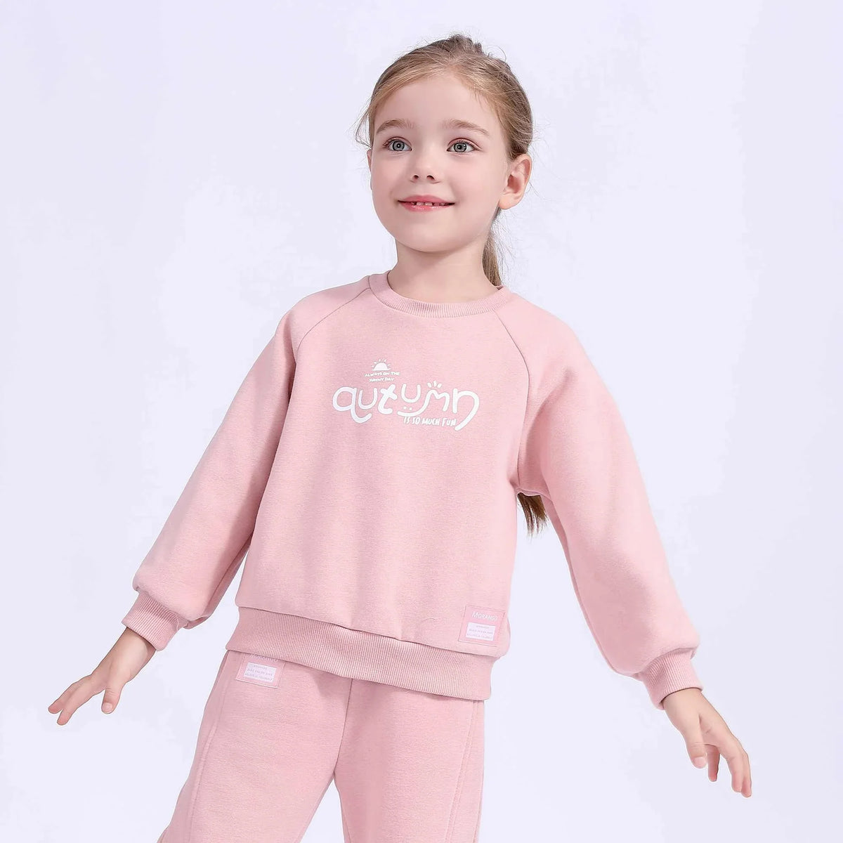 printed basic pullover for girls image