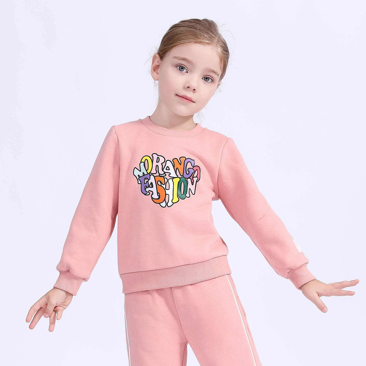 printed basic pullover for girls image