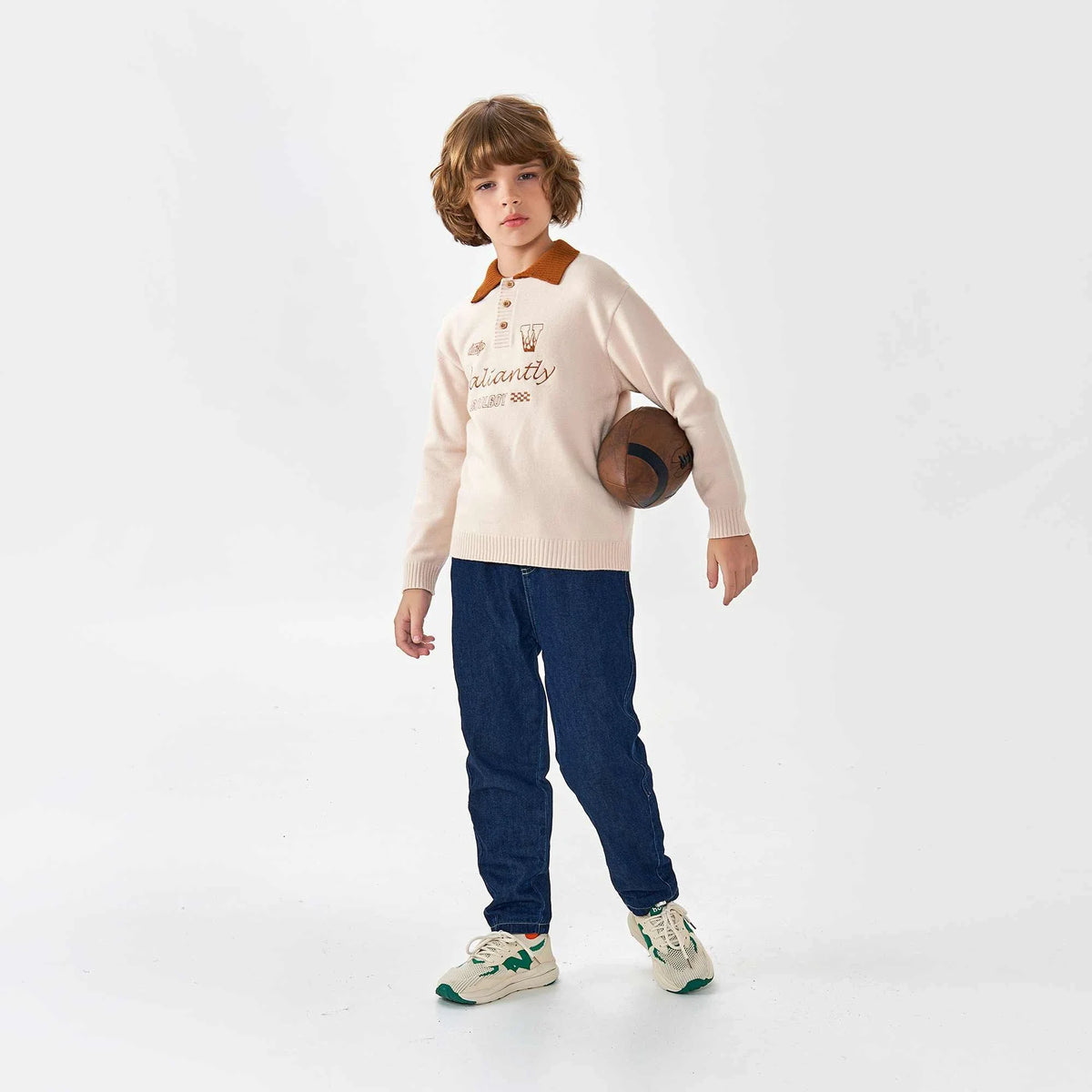 embroidery fashion sweater for boys image