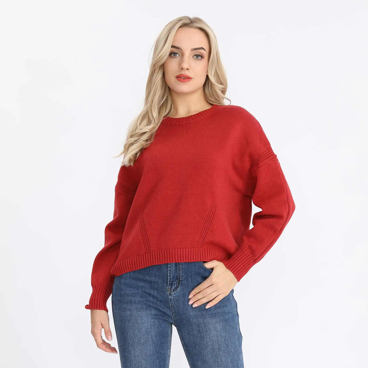 Plain Fashion Sweater For Women