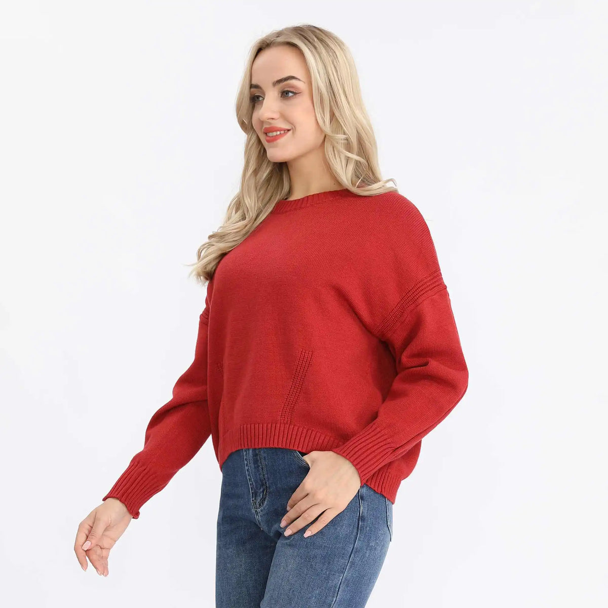 Plain Fashion Sweater For Women