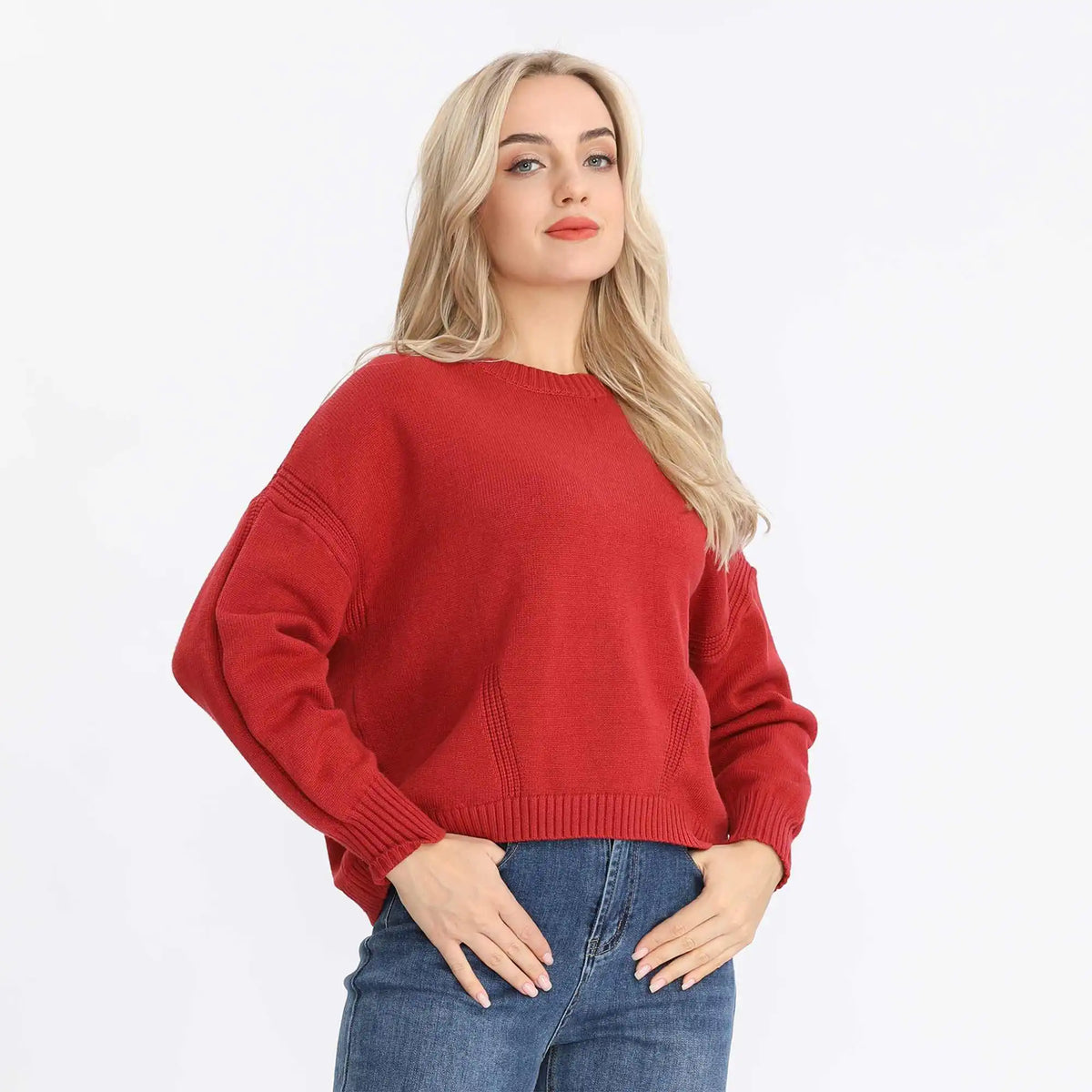 Plain Fashion Sweater For Women