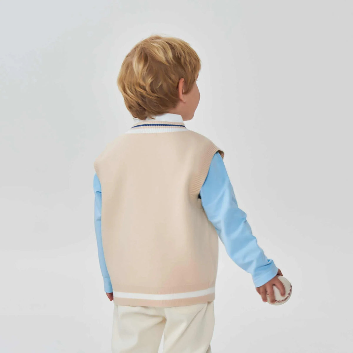 Prominent Print Fashion Waistcoat For Boys Image